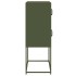 Aparador de acero verde oliva 68x39x107