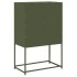 Aparador de acero verde oliva 68x39x107