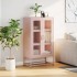 Aparador de acero rosa 68x39x123