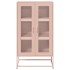 Aparador de acero rosa 68x39x123
