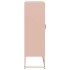 Aparador de acero rosa 68x39x123