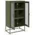 Aparador de acero verde oliva 68x39x123