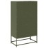 Aparador de acero verde oliva 68x39x123