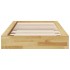 Estructura de cama sin colchón 75x190 cm madera maciza