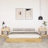 Estructura de cama sin colchón 140x200 cm madera maciza