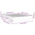 Estructura de cama sin colchón 140x200 cm madera maciza