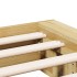 Estructura de cama sin colchón 100x200 cm madera maciza