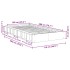 Estructura de cama sin colchón 100x200 cm madera maciza