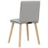 Sillas de comedor 4 uds tela gris