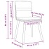Sillas de comedor 4 uds tela gris