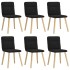 Sillas de comedor giratorias 6 unidades tela