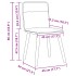 Sillas de comedor giratorias 6 unidades tela