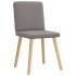 Sillas de comedor 6 unidades de tela gris