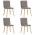 Sillas de comedor 4 unidades tela