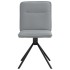 Sillas de comedor 4 unidades tela gris