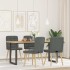 Sillas de comedor giratorias 4 unidades tela gris