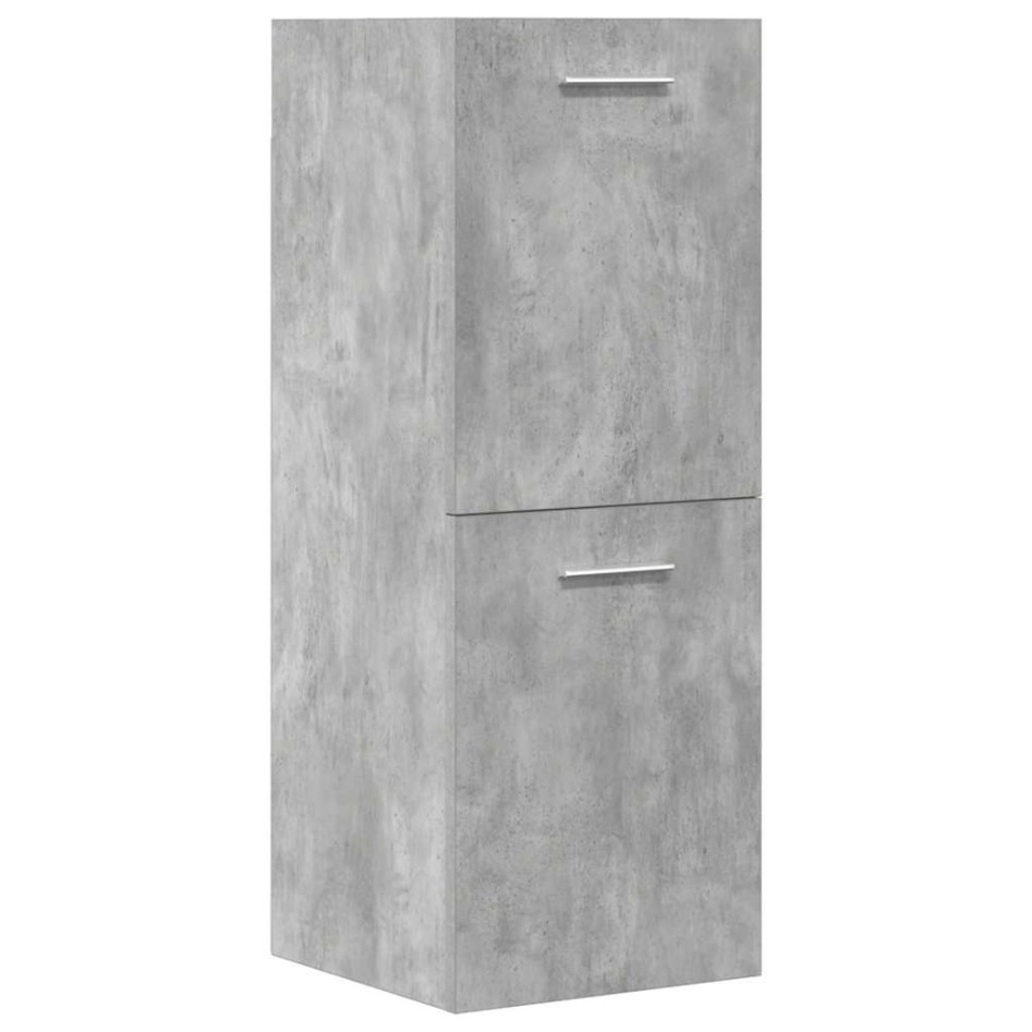 Juego muebles de baño 4 pzas madera contrachapada gris