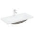 Mueble de baño con lavabo incorporado y grifo roble