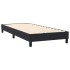 Cama box spring con colchón terciopelo negro 90x220