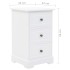 Mesita de noche MDF y madera de pino 35x32x59