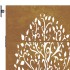 Puerta de jardín acero corten diseño árbol 85x125