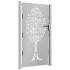 Puerta de jardín acero corten diseño árbol 105x205