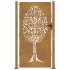 Puerta de jardín acero corten diseño árbol 105x205