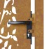 Puerta de jardín acero corten diseño árbol 105x205