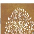 Puerta de jardín acero corten diseño árbol 105x205