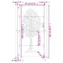 Puerta de jardín acero corten diseño árbol 105x205