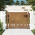 Puerta de jardín acero corten diseño hierba 105x105