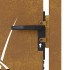 Puerta de jardín acero corten diseño hierba 105x105