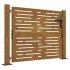Puerta de jardín acero corten diseño cuadrado 105x80