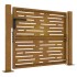 Puerta de jardín acero corten diseño cuadrado 105x80