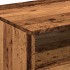 Mesa de centro con luces LED madera envejecida 90x49x40