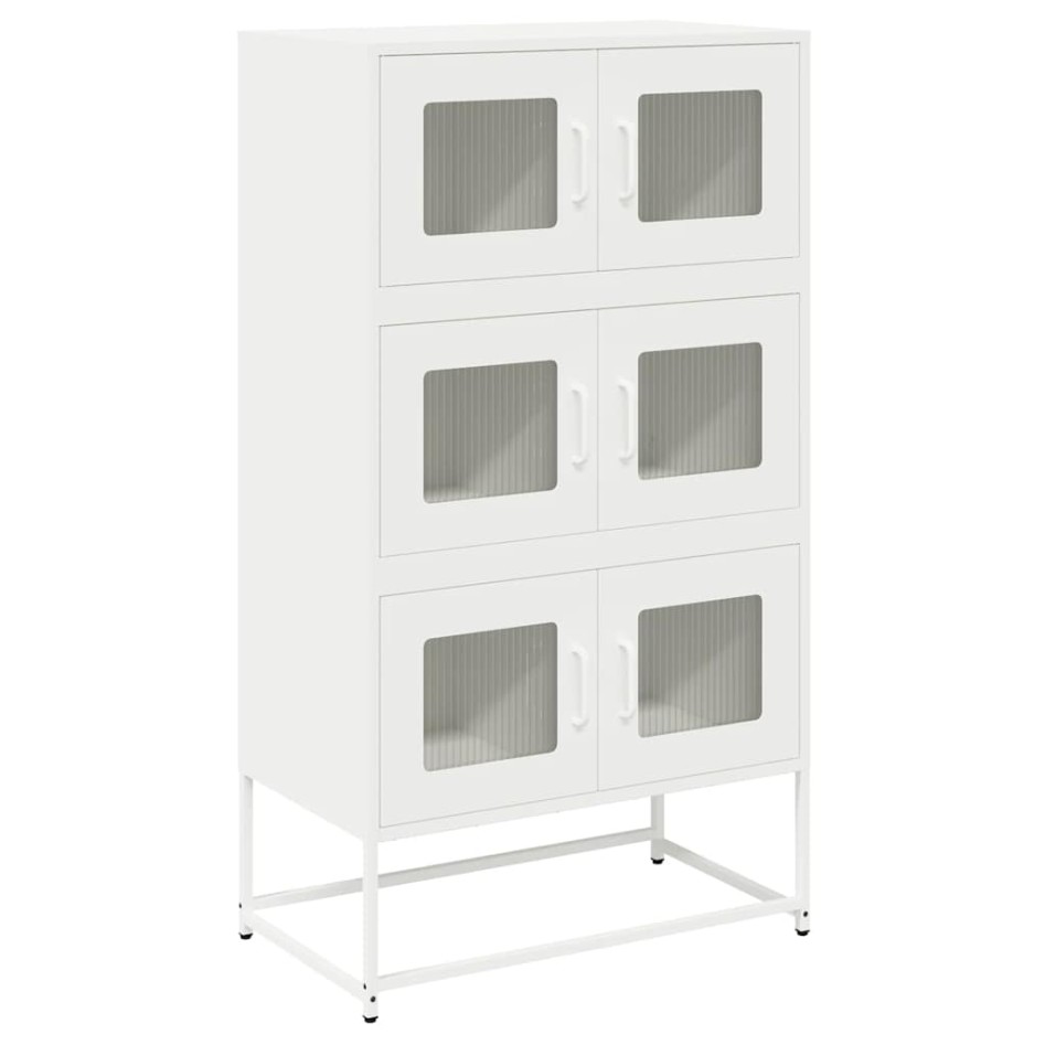 Aparador de acero blanco 68x39x123
