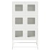 Aparador de acero blanco 68x39x123