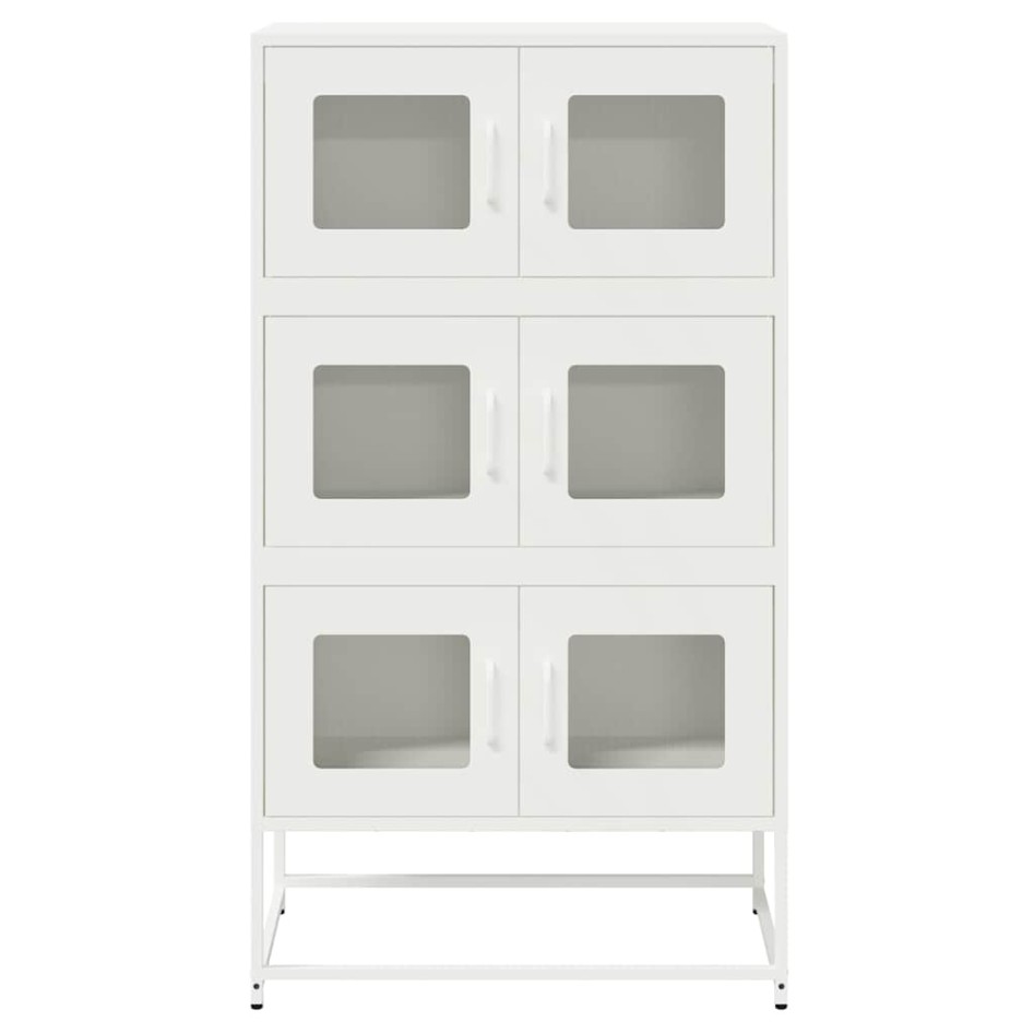 Aparador de acero blanco 68x39x123
