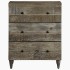 Aparadores 2 uds de madera maciza de mango gris