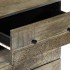 Aparadores 2 uds de madera maciza de mango gris