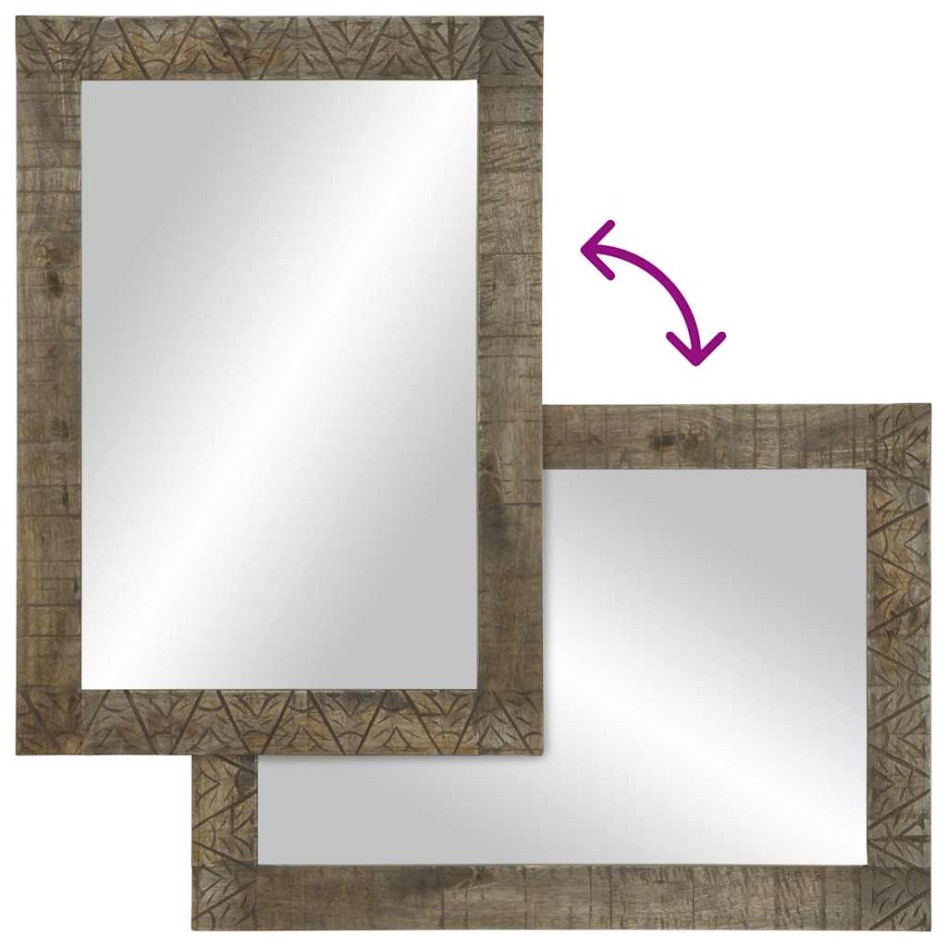 Conjunto de muebles de baño 5 piezas madera maciza de