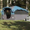 Tienda de campaña familiar túnel 6 personas impermeable azul