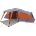 Tienda familiar con porche 9 personas impermeable gris