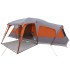 Tienda familiar con porche 9 personas impermeable gris