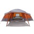 Tienda familiar con porche 9 personas impermeable gris