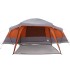 Tienda familiar con porche 9 personas impermeable gris