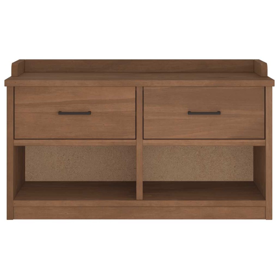Banco de recibidor SANDNES madera maciza de pino 87x40x50
