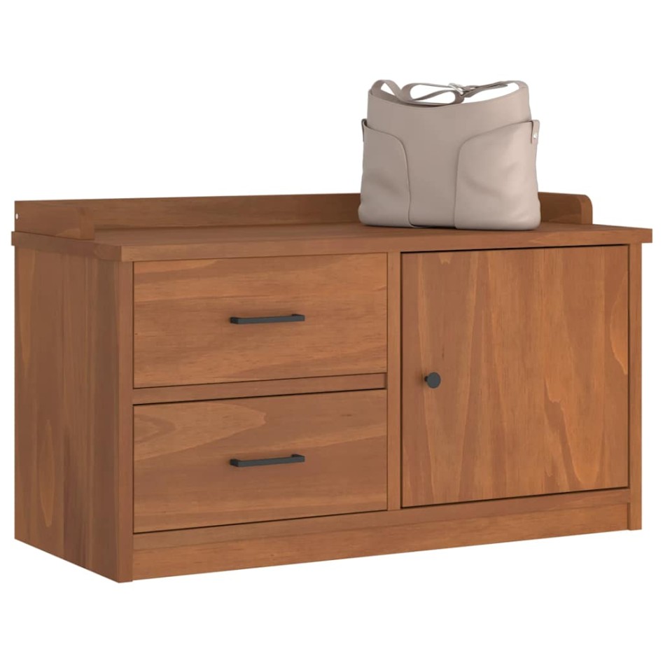 Banco de recibidor SANDNES madera maciza de pino 87x40x50