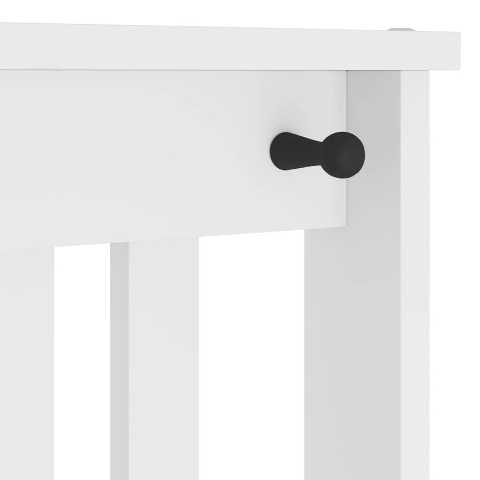 Perchero de entrada SANDENS madera pino blanco 45x40x159,5