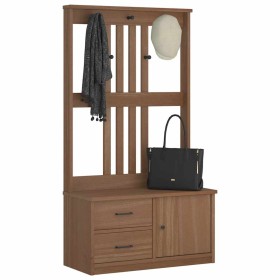 Perchero de entrada SANDENS madera maciza de pino